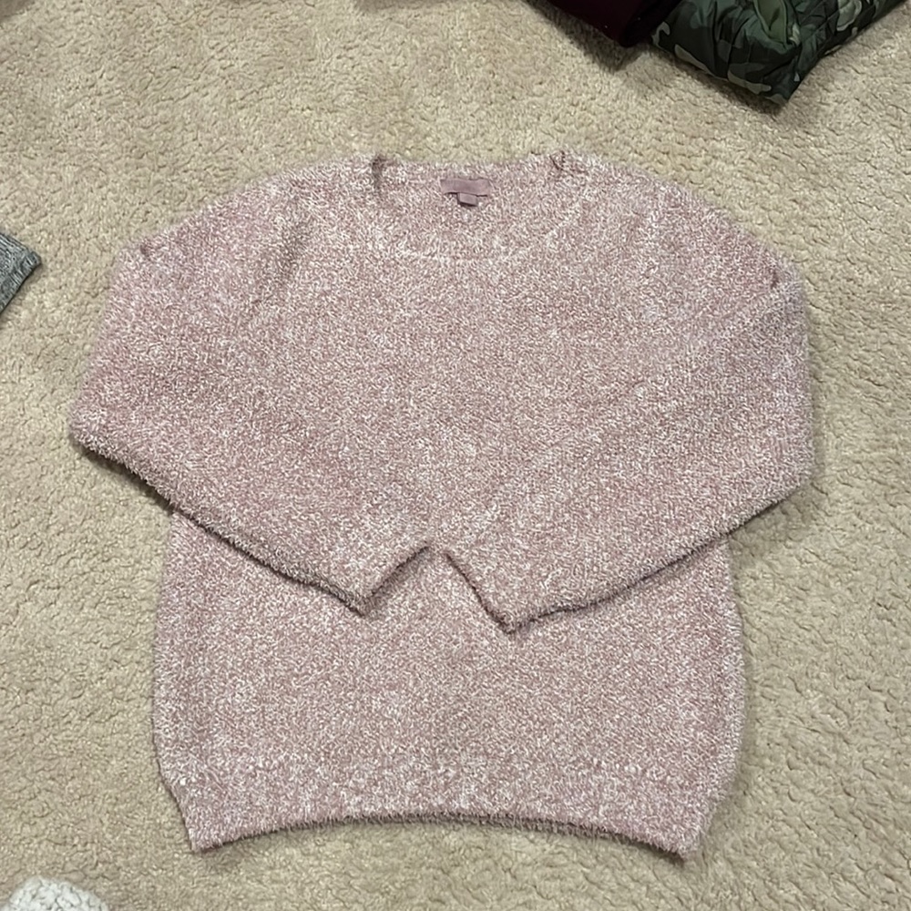 NWOT Barefoot Dreams CozyChic Pink Sweater